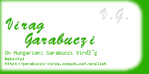 virag garabuczi business card